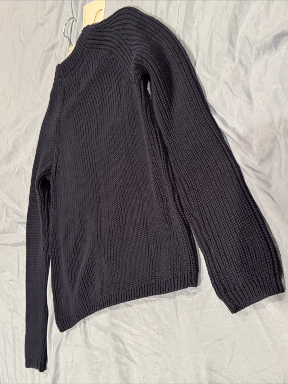 Quince Navy Ribbed Sweater - Picture 4 of 5